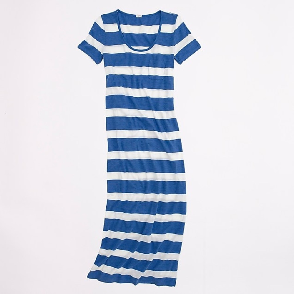 J. Crew Factory Striped Maxi Dress